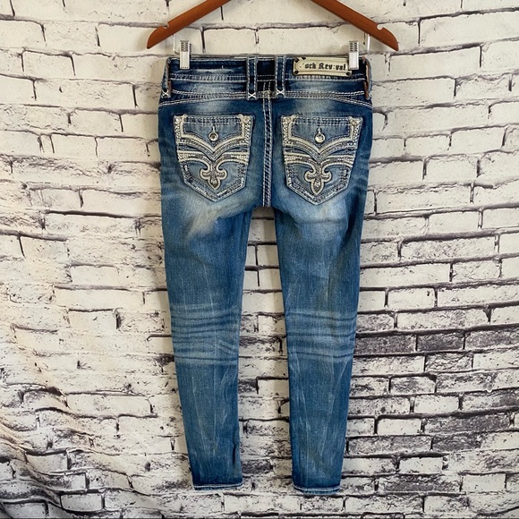 Rock Revival Denim - Rock Revival Celinda Mid Rise Ankle-Skinny Jeans SZ 25